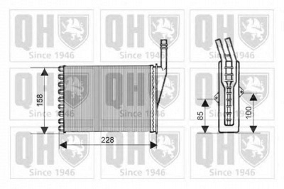 QUINTON HAZELL qhr2147 -  Теплообменник, отопление салона